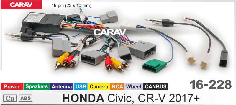 Комплект проводов HONDA Civic, CR-V 2017+ 16-228 16-228 Комплект проводов HONDA Civic, CR-V 2017+ 16-228 16-228