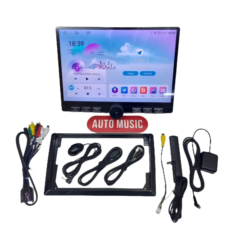 МАГНИТОЛА АНДРОИД с крутилкой 12.5 дюймов TS10 4/32 DSP CARPLAY 4G 50-5-136