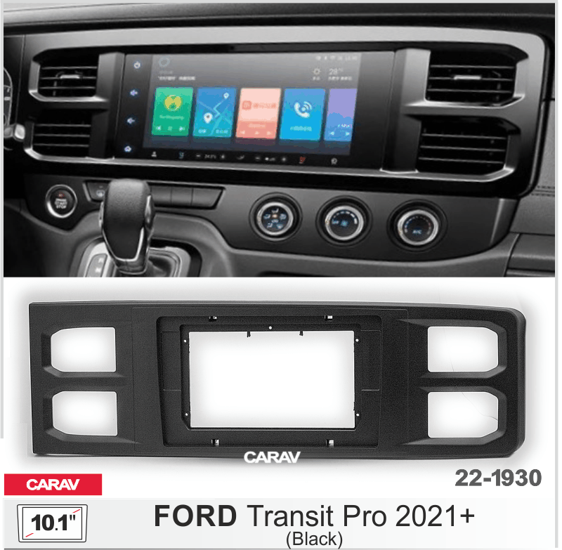 ПЕРЕХОДНАЯ РАМКА10.1-дюймов FORD Transit Pro 2021+ (черный) CARAV 22-1930 22-1930 ПЕРЕХОДНАЯ РАМКА10.1-дюймов FORD Transit Pro 2021+ (черный) CARAV 22-1930 22-1930