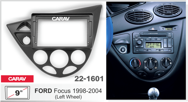 РАМКА на FORD Focus 1998-2004 (левый руль) 9 дюймов CARAV 22-1601 22-1601 РАМКА на FORD Focus 1998-2004 (левый руль) 9 дюймов CARAV 22-1601 22-1601