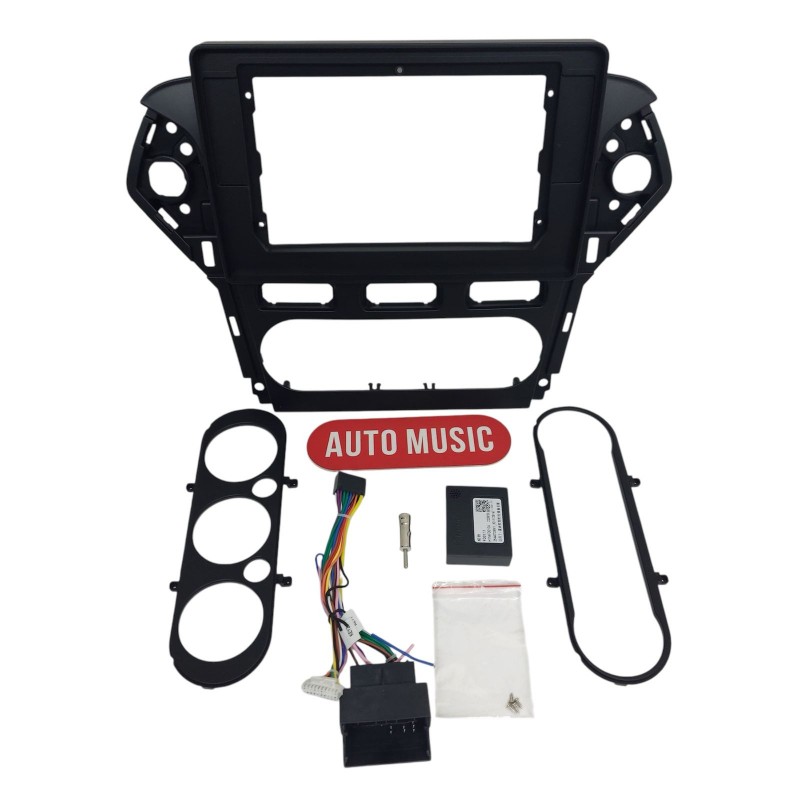 ПЕРЕХОДНАЯ РАМКА +КАБЕЛЬ НА FORD MONDEO 4 REST BLACK 2010-2015 10 