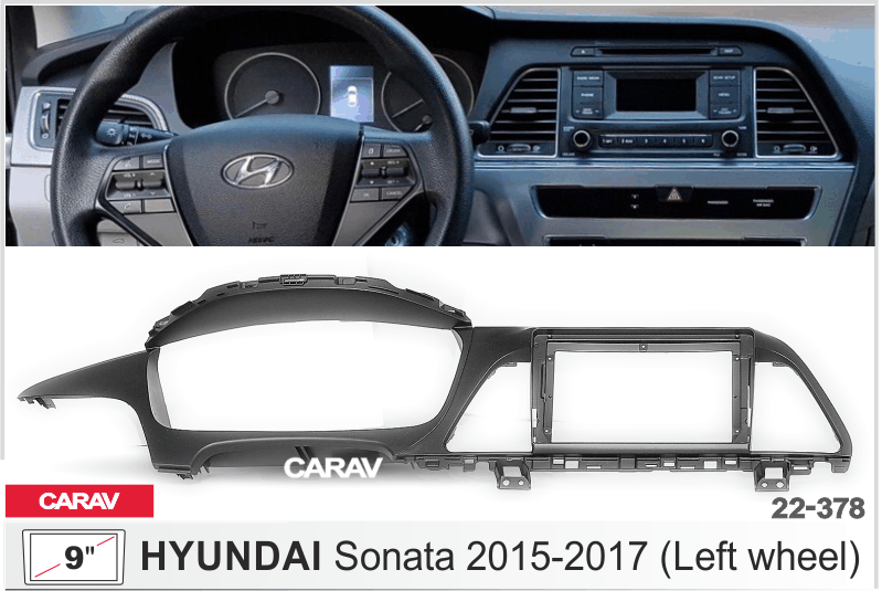 ПЕРЕХОДНАЯ РАМКА на HYUNDAI SONATA 2015-17 9" 22-378 22-378