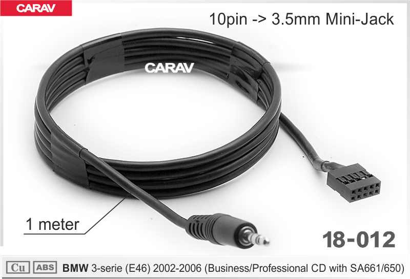кабель-AUX BMW 3-series(E46) 2002-2006 18-012 18-012