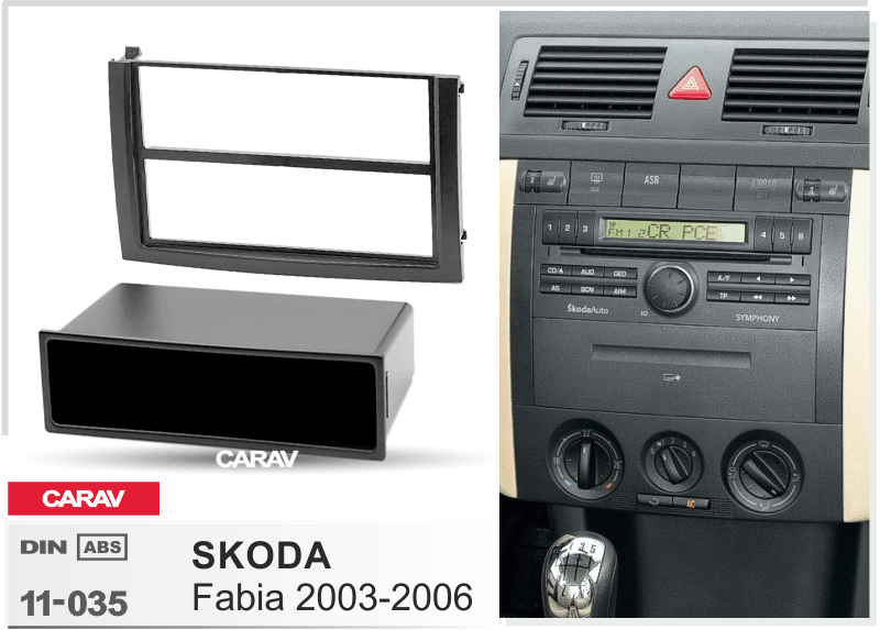 ПЕРЕХОДНАЯ РАМКА SKODA FABIA 2003-06 11-035 11-035 ПЕРЕХОДНАЯ РАМКА SKODA FABIA 2003-06 11-035 11-035