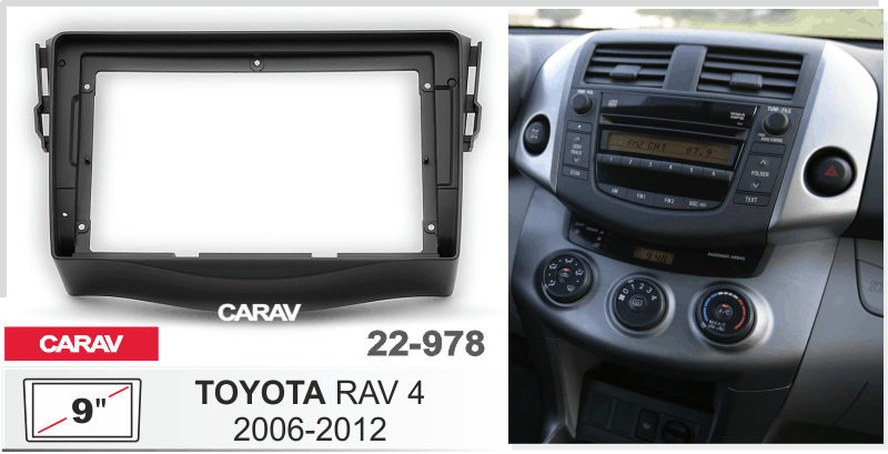 ПЕРЕХОДНАЯ РАМКА на TOYOTA RAV4 2006-2012 9 дюймов 22-978 22-978 ПЕРЕХОДНАЯ РАМКА на TOYOTA RAV4 2006-2012 9 дюймов 22-978 22-978