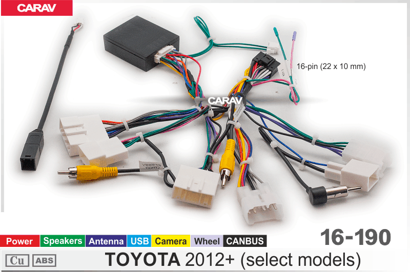 Комплект проводов TOYOTA 2012+ 16-190 16-190