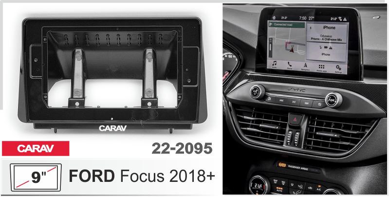 Переходная рамка 9 дюймов на FORD Focus 2018+ CARAV 22-2095 22-2095
