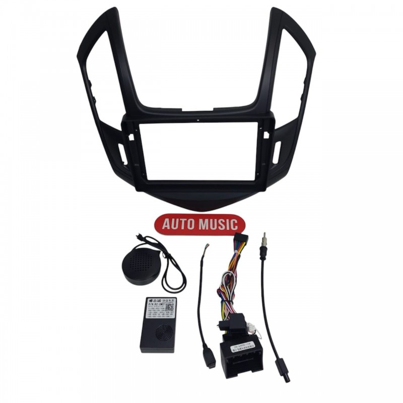 ПЕРЕХОДНАЯ РАМКА +КАБЕЛЬ НА CHEVROLET CRUZE 2012-15 BLACK 9 