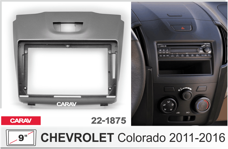ПЕРЕХОДНАЯ РАМКА 9-дюймов на CHEVROLET Colorado 2011-2016 CARAV 22-1875 22-1875