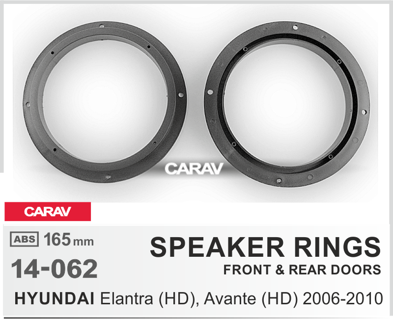 Проставки на HYUNDAI Elantra (HD), Avante (HD) 2006-2010 (Front-Rear / 6.5") CARAV 14-062 14-062 Проставки на HYUNDAI Elantra (HD), Avante (HD) 2006-2010 (Front-Rear / 6.5") CARAV 14-062 14-062