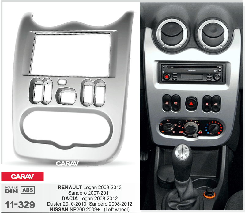 ПЕРЕХОДНАЯ РАМКА CARAV 11-329: 2-DIN RENAULT Logan 2009-13; Sandero 2 11-329 ПЕРЕХОДНАЯ РАМКА CARAV 11-329: 2-DIN RENAULT Logan 2009-13; Sandero 2 11-329