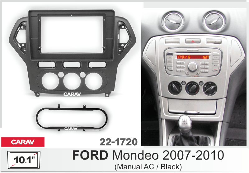 ПЕРЕХОДНАЯ РАМКА FORD Mondeo 2007-2010г 10" 22-1720 22-1720 ПЕРЕХОДНАЯ РАМКА FORD Mondeo 2007-2010г 10" 22-1720 22-1720