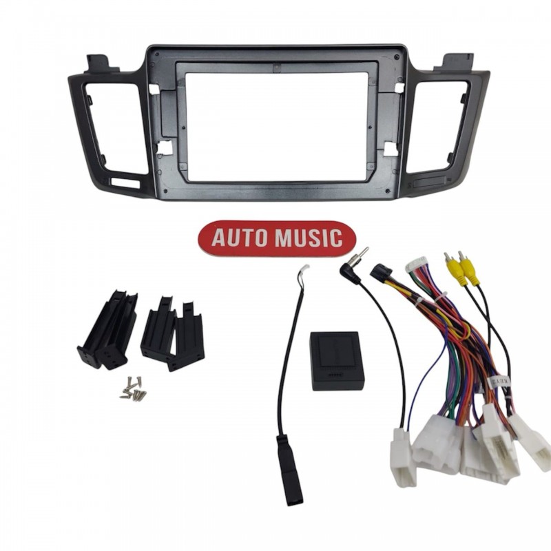 ПЕРЕХОДНАЯ РАМКА +КАБЕЛЬ НА TOYOTA RAV4 2013-2019 10" 
